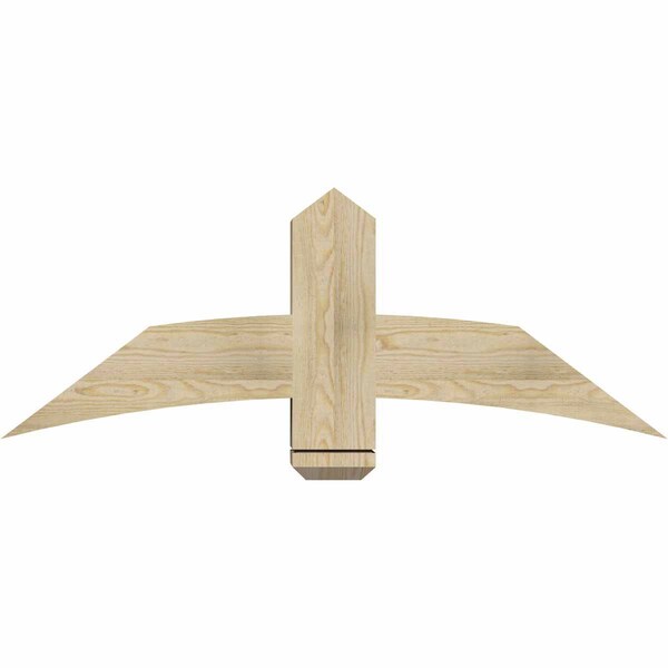 Ekena Millwork Bellingham Rough Sawn Timber Gable Bracket, Douglas Fir, 48"W x 18"H x 6"D x 6"F, 9/12 Pitch GBW048X18X0606BEL00RDF - main